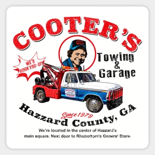 Cooter's Towing Worn Hazzard County Magnet